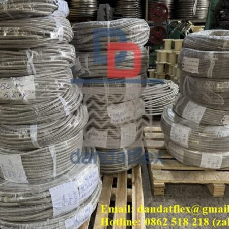 Dây điện luồn cáp chống nhiễu/Cáp điều khiển có lưới chống nhiễu/Lưới inox 304 bảo vệ dây điện phi21