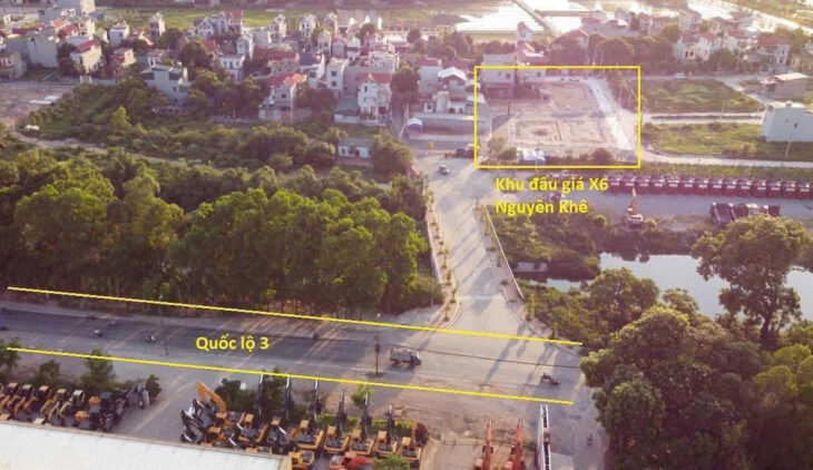 ✅️ ĐẤT ĐẤU GIÁ X6 NGUYÊN KHÊ – CẠNH QL3 – CẠNH SÔNG ĐÀO – 80M – 2 THOÁNG