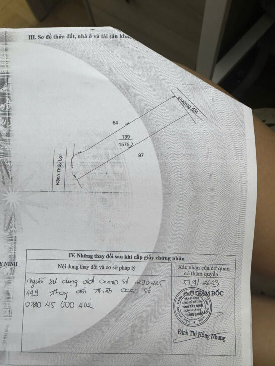 Chính Chủ Bán 1575,7m2 Đất Vườn Tại Phường Trảng Bàng, Thị Xã Trảng Bàng, Tây Ninh.