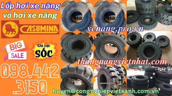 Vỏ xe nâng lốp đặc CASUMINA