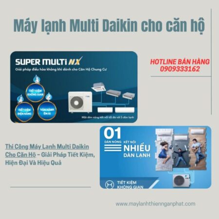 Thi Công Máy Lạnh Multi Daikin Cho Căn Hộ – Giải Pháp Tiết Kiệm, Hiện Đại Và Hiệu Quả