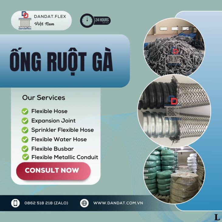 Ống Teflon bọc lưới/Ống mềm thủy lực bọc lưới inox/Ống ruột gà lõi thép bọc lưới inox/Khớp nối mềm
