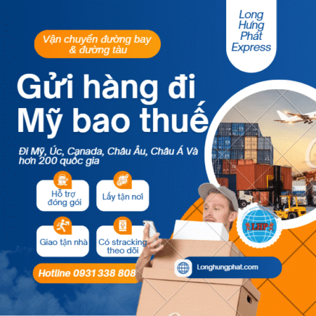 Dịch vụ gửi quần áo đi Mỹ bao thuế ở Cần Thơ