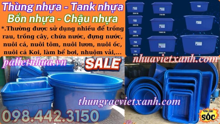 Thùng nhựa dung tích lớn