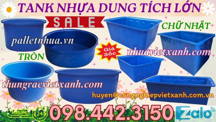 Thùng nhựa dung tích lớn
