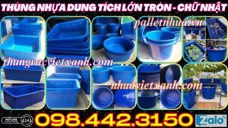 Thùng nhựa dung tích lớn