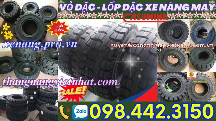 Vỏ xe nâng lốp đặc CASUMINA