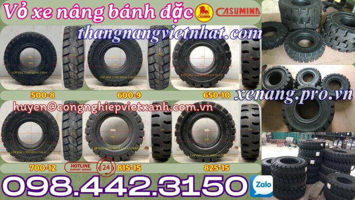 Vỏ xe nâng lốp đặc CASUMINA