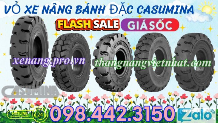 Vỏ xe nâng lốp đặc CASUMINA