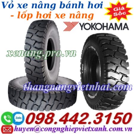 Vỏ xe nâng lốp hơi YOKOHAMA
