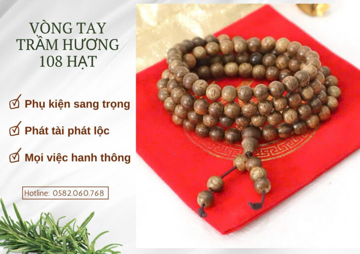 Vòng Trầm Hương và Phong Thủy – Bí mật mang lại may mắn, tài lộc