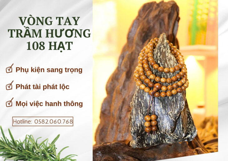 Vòng Trầm Hương 108 Hạt – Chuỗi Hạt Phong Thủy