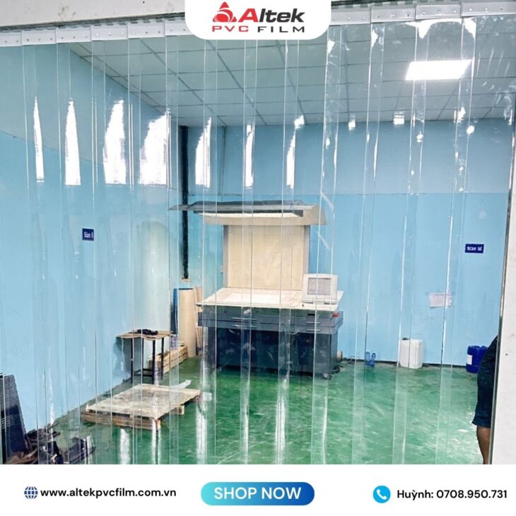 rèm nhựa pvc ngăn lạnh cách nhiệt điều hòa