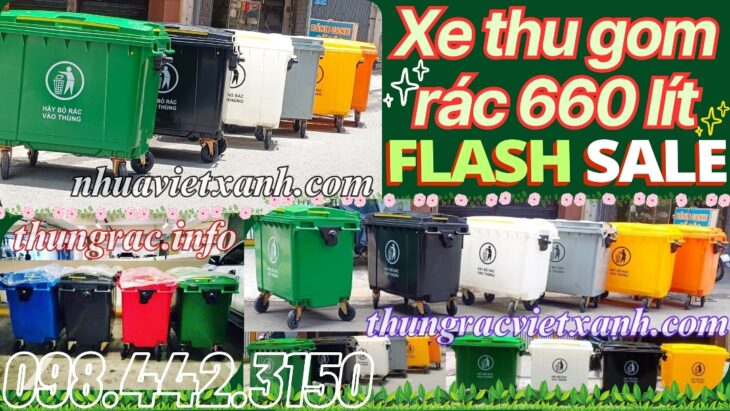 Thùng rác 660 lít – Giải pháp tối ưu cho việc thu gom và quản lý rác thải quy mô lớn