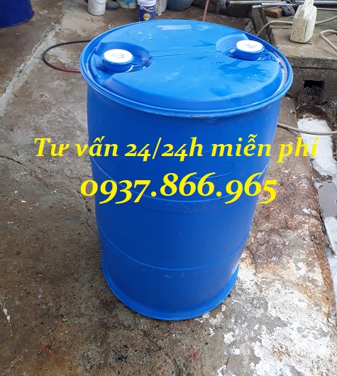 Thùng phuy nhựa cũ độ mới 90% trở lên, giá phuy nhựa tại miền bắc, phuy nhựa công nghiê