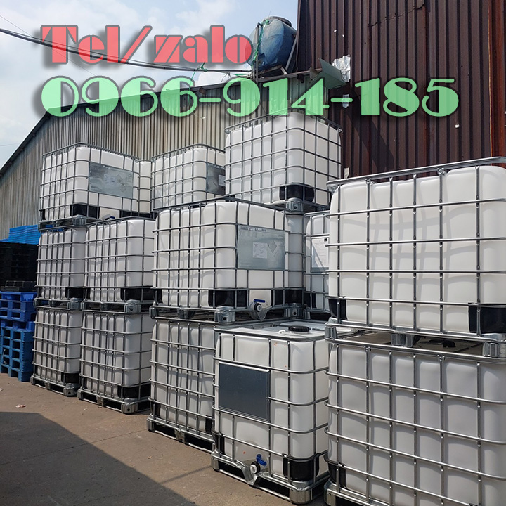 Bồn nhựa vuông 1000L cũ đựng hóa chất TPHCM