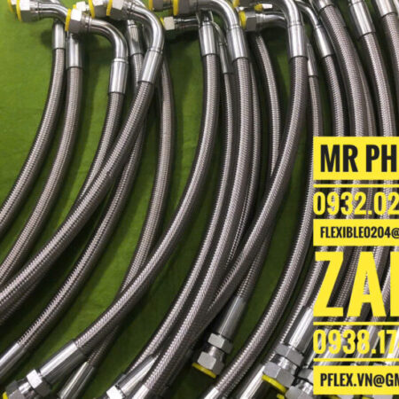 Ống nhựa teflon-Ống nhựa teflon PTFE-Ống Teflon là gì-Ống mềm bọc lưới inox