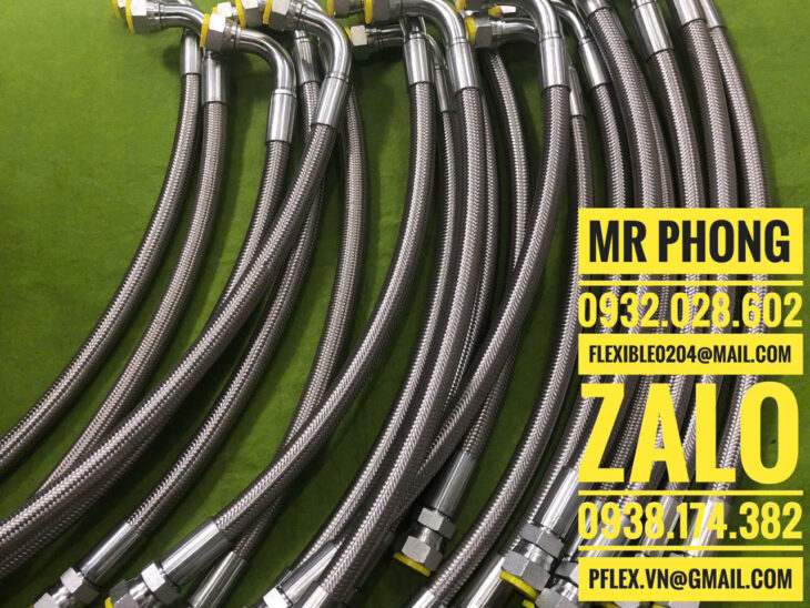 Ống nhựa teflon-Ống nhựa teflon PTFE-Ống Teflon là gì-Ống mềm bọc lưới inox