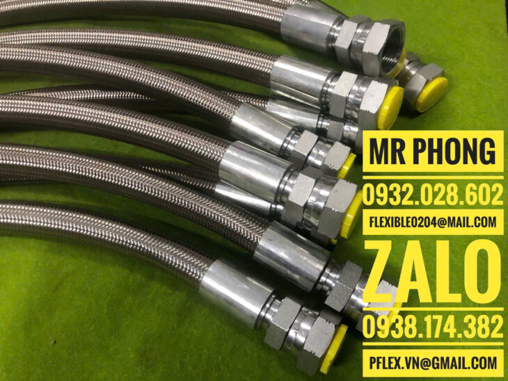 Ống nhựa teflon-Ống nhựa teflon PTFE-Ống Teflon là gì-Ống mềm bọc lưới inox
