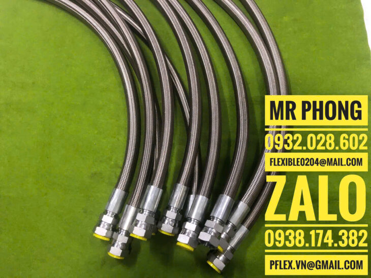 Ống nhựa teflon-Ống nhựa teflon PTFE-Ống Teflon là gì-Ống mềm bọc lưới inox