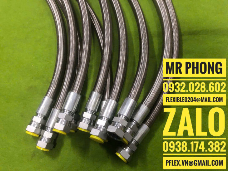 Ống Teflon bọc lưới inox- Ống Teflon là gì -Ống PTFE Teflon- Ống teflon inox