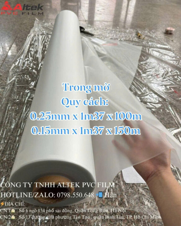 MÀNG PVC TRONG MỜ