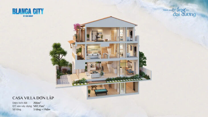 Bán biệt thự siêu sang Blanca City Vũng Tàu