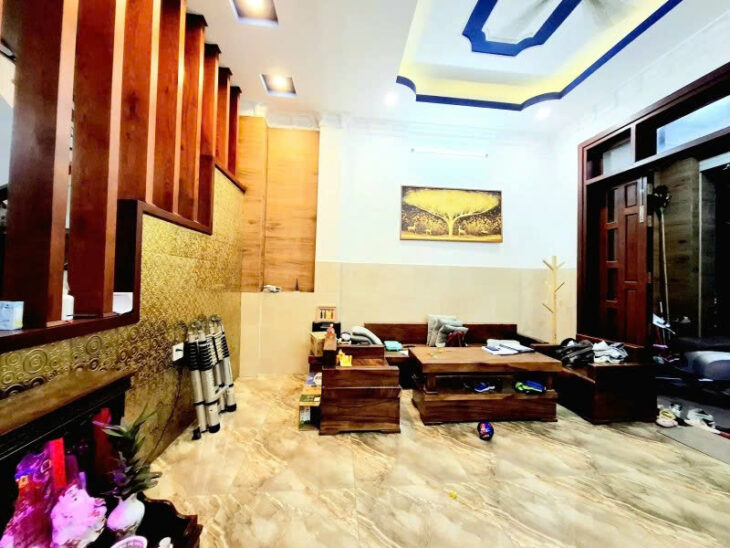 Nhà Lớn Giá Nhỏ Hương Lộ 80 DT 5*13 Trệt+3Tầng+SânThượng BTCT 5T Xíu