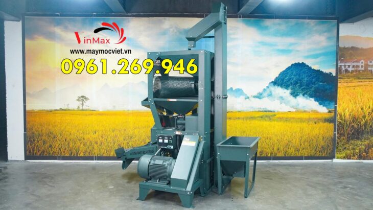 Máy xát gạo Turbo TB2000 Promax motor 20HP năng suất 1 tấn/giờ