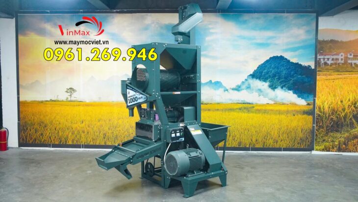 Máy xát gạo Turbo TB2000 Promax motor 20HP năng suất 1 tấn/giờ