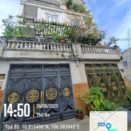 Nhà Lớn Giá Nhỏ Hương Lộ 80 DT 5*13 Trệt+3Tầng+SânThượng BTCT 5T Xíu