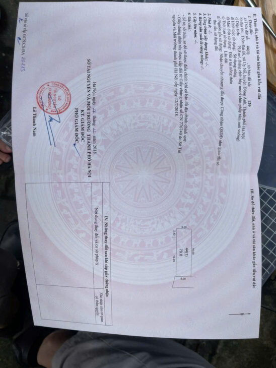 BÁN ĐẤT 79.8M2 UY NỖ ĐÔNG ANH – ĐƯỜNG THÔNG Ô TÔ