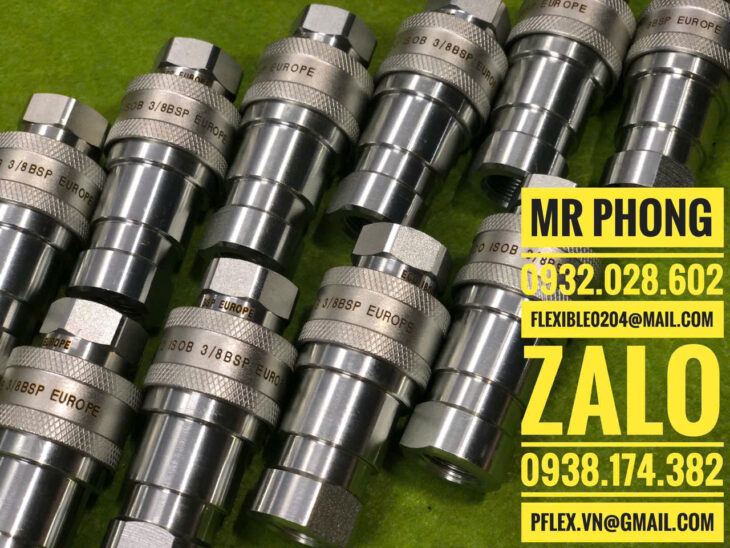 khớp nối nhanh thủy lực inox-khớp nối nhanh thủy lực bằng thép-khớp nối nhanh thủy lực bằng đồng
