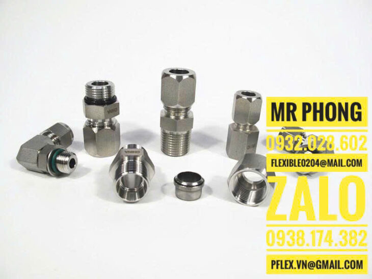 Đầu nối ren thủy lực -Cách đọc thông số ống thủy lực -Đầu CÔN ống thủy lực