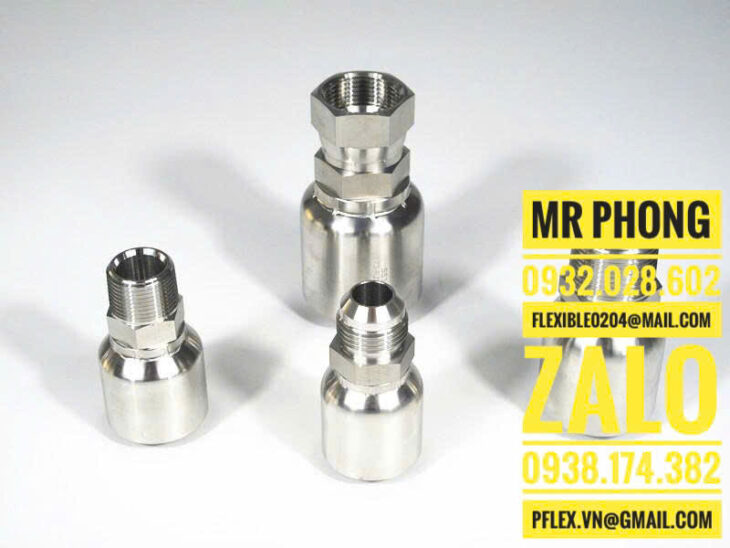 Đầu nối ren thủy lực -Cách đọc thông số ống thủy lực -Đầu CÔN ống thủy lực
