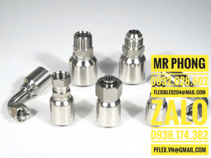 Đầu nối ren thủy lực -Cách đọc thông số ống thủy lực -Đầu CÔN ống thủy lực