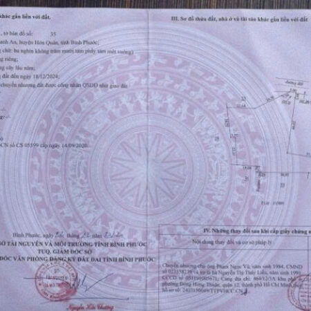 BÁN ĐẤT CÓ NHÀ CẤP 4 – 3018,8m² – CHÍNH CHỦ – QUẢNG HỚN – BÌNH PHƯỚC