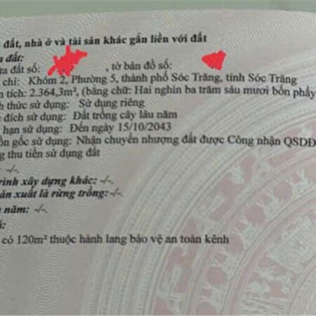 ĐẤT CHÍNH CHỦ – GIÁ TỐT – Cần Bán Đất Đường Phạm Hùng, Phường 5, TP Sóc Trăng