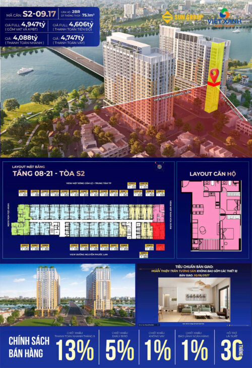 RA MẮT CĂN HỘ 2PN SỞ HỮU LÂU DÀI – DỰ ÁN SUN GROUP