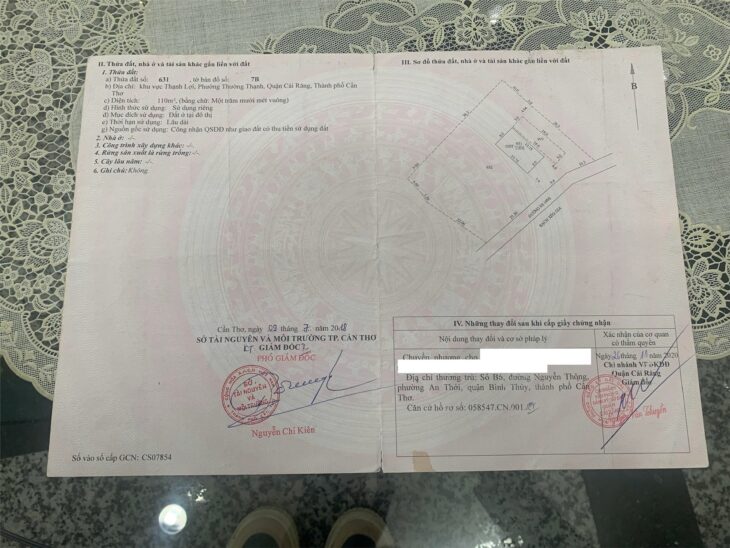 CHÍNH CHỦ Cần Bán NHÀ VÀ ĐẤT Mặt Tiền Đường Rạch Xẻo Da, Phường Thường Thạnh, Cái Răng, Cần Thơ