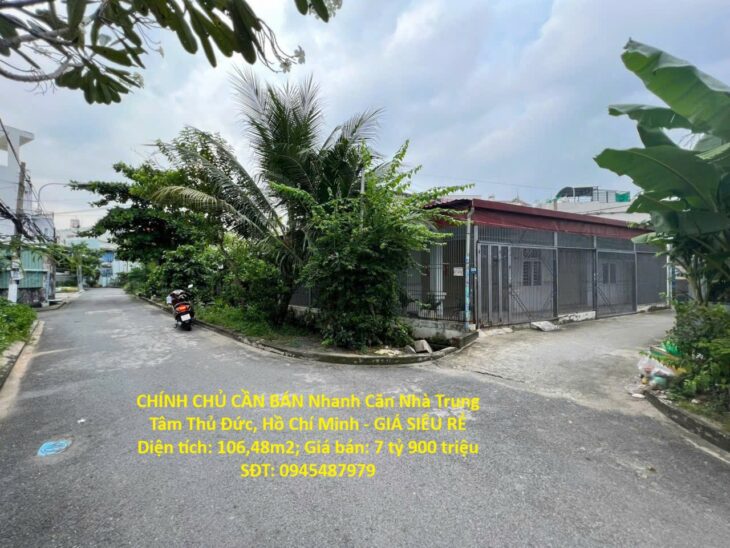 CHÍNH CHỦ CẦN BÁN Nhanh Căn Nhà Trung Tâm Thủ Đức, Hồ Chí Minh – GIÁ SIÊU RẺ