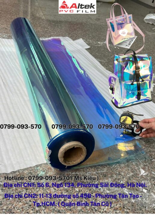 Màng PVC hologram 7 màu , màng bestseller tại Bắc Ninh