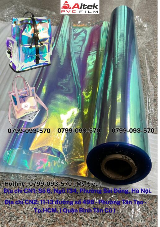 Màng PVC hologram 7 màu , màng bestseller tại Bắc Ninh