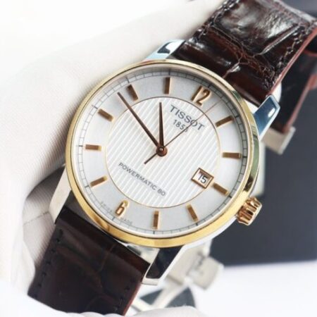 Tissot Titanium Powermatic 80 T087.407.56.037 .00, Demi Vàng Hồng, Size 40mm Fullbox.
