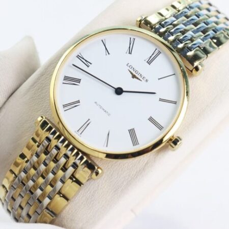 ĐH Nam Longines La Grande L4.708.2.11.7 Automatic Demi Vàng, Siêu Mỏng.