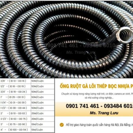 Xưởng ống ruột gà lõi thép giá rẻ sẵn Đà Nẵng, Hà Nội, HCM