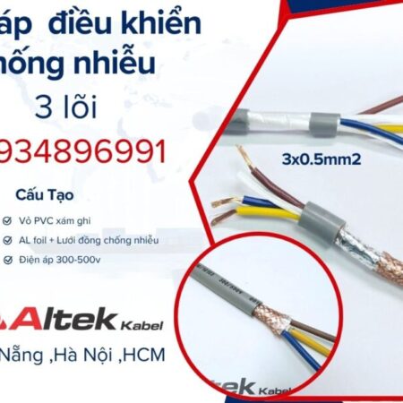 Cáp điều khiển 3×0.5mm2 Altek Kabel Hà Nội, Đà Nẵng, Hồ Chí Minh