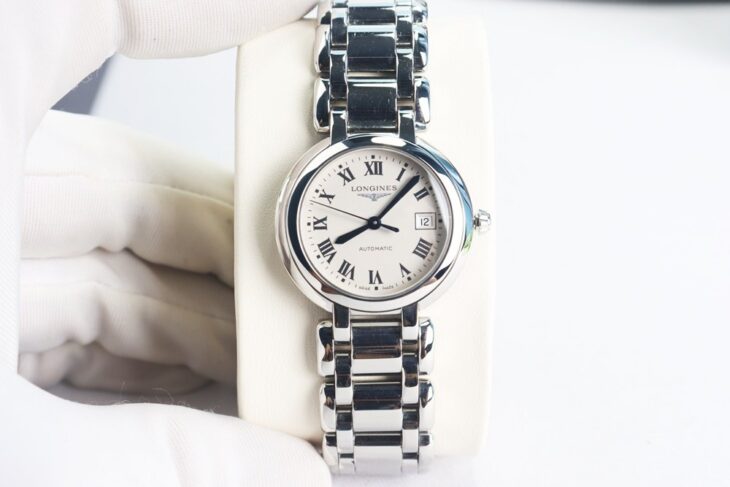 ĐH Nữ : Longines Primaluna L8.113.4.71.6 Automatic – Kim Nung Xanh, Size 30mm Fullbox
