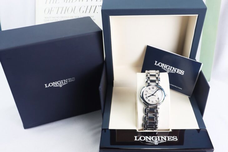 ĐH Nữ : Longines Primaluna L8.113.4.71.6 Automatic – Kim Nung Xanh, Size 30mm Fullbox