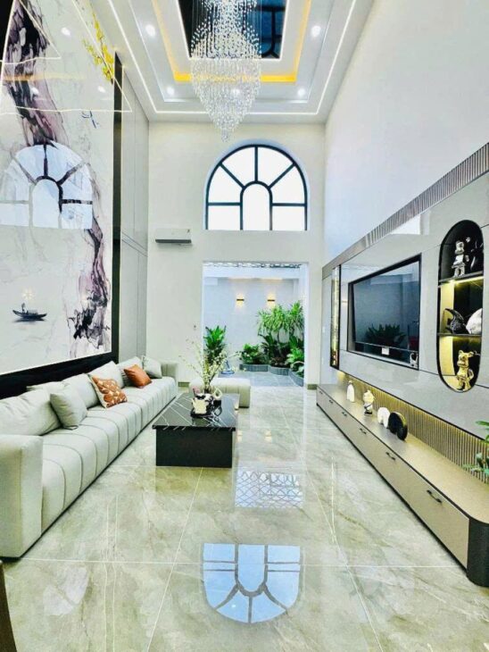 Nhà mới SHR 5 tầng HXH 75m2, Vuông – Thạnh Xuân 25 Quận 12 S